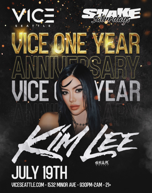VICE ONE-YEAR ANNIVERSARY WITH KIM LEE - Flyer