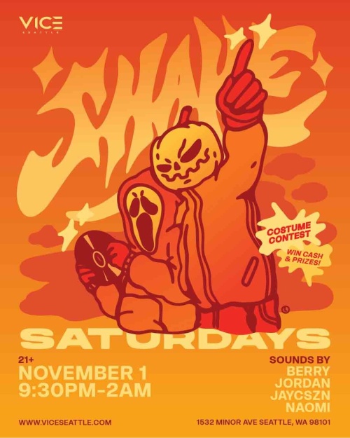 Shake Saturdays - Free Before 11PM Guestlist - Flyer