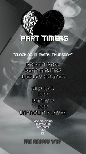 Flyer: Part Timers House Music Night