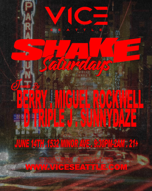 SHAKE SATURDAYS - Flyer