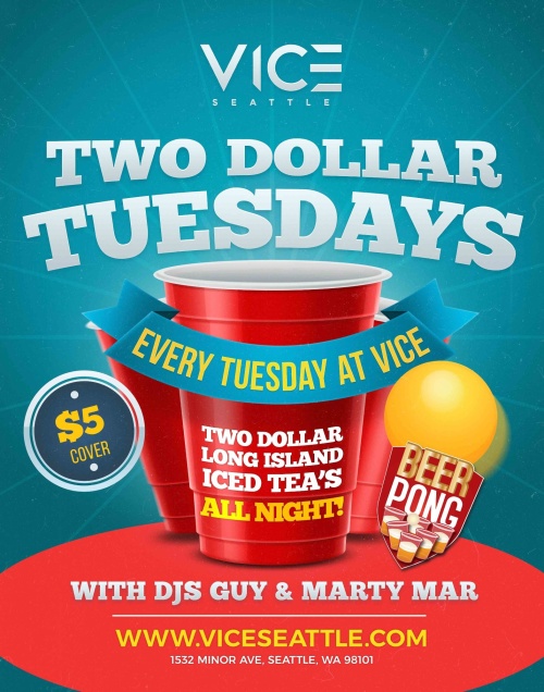 Two Dollar Tuesdays - Flyer