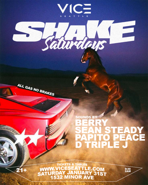 SHAKE SATURDAYS - Flyer