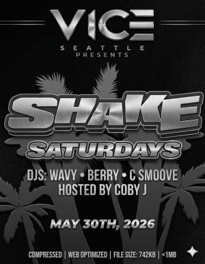 Flyer: SHAKE SATURDAYS
