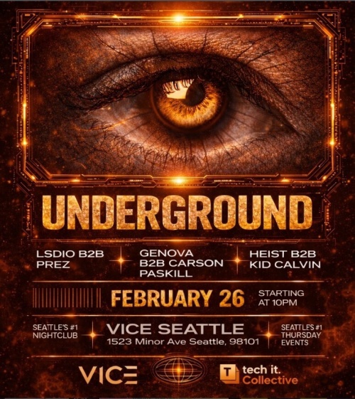 Tech-It presents: Underground - Flyer
