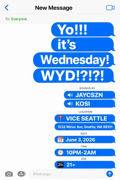 WYD WEDNESDAYS - Flyer