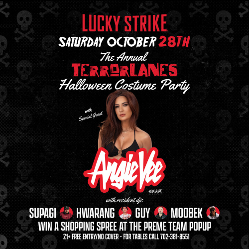 Halloween Weekend with DJ ANGIE VEE with Costume Contest! 21+ Free Entry/No Cover Doors at 9PM - Lucky Strike Bellevue