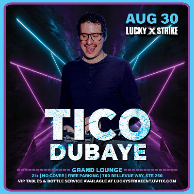 Lucky Strike Bellevue Presents - Carnival Saturdays Tico & Dubaye in the Grand Lounge, Saturday, August 30th, 2025