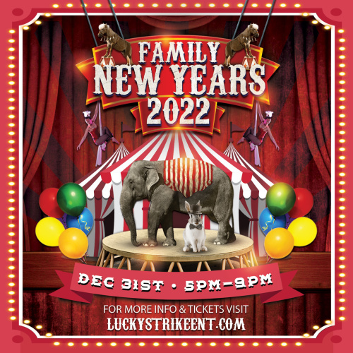 FAMILY NEW YEARS EVE CELEBRATION 5pm - 9pm - Lucky Strike Bellevue