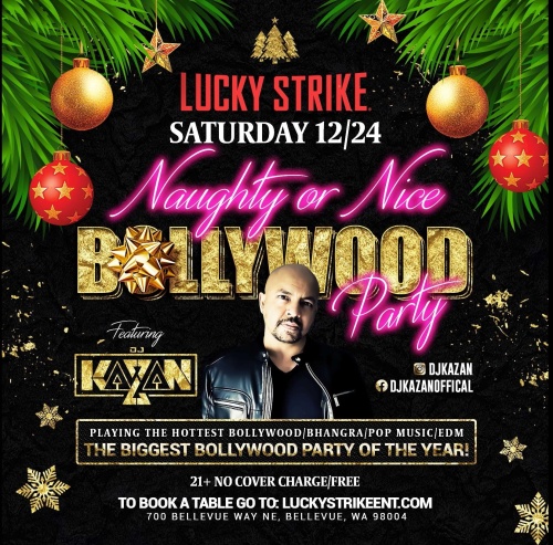 Naughty or Nice Bollywood Party - Lucky Strike Bellevue