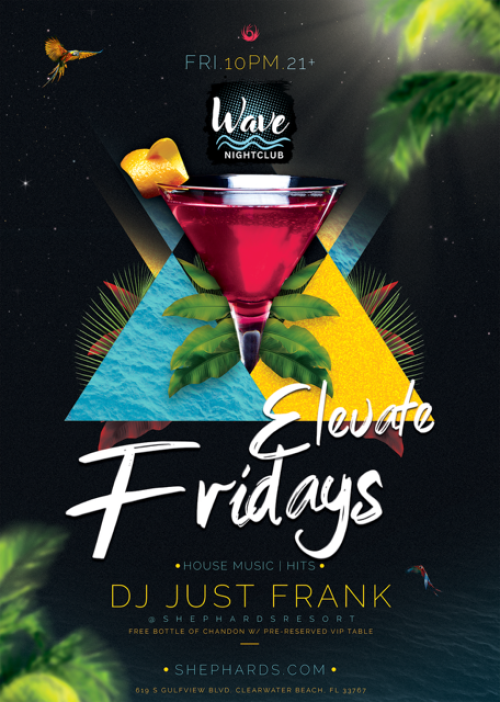 Just Frank Elevate Fridays 10p-230a - Wave Nightclub
