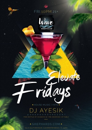 DJ Ayesik Elevate Fridays, Friday, July 25th, 2025