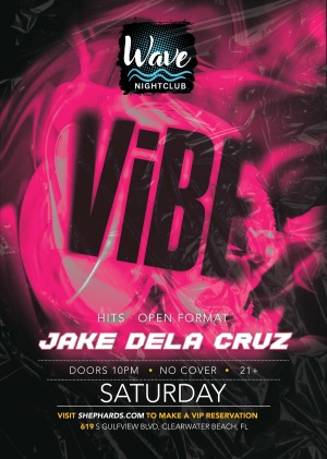 Jake De La Cruz Saturday Night Vibe!, Saturday, June 13th, 2026
