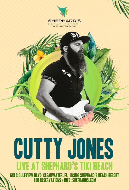 Cutty Jones 3PM - 7PM - Tiki Beach