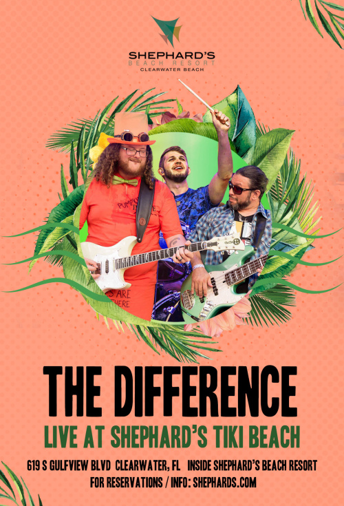 The Difference Band 8PM - 12AM - Tiki Beach