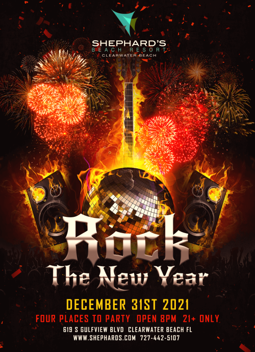 Shephard's Rock the New Year Party 2022  (8Pm-Close) - Tiki Beach