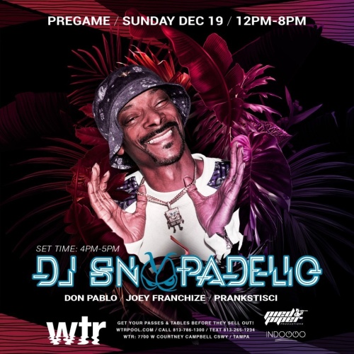 DJ Snoopadelic (Snoop Dogg) - WTR Pool