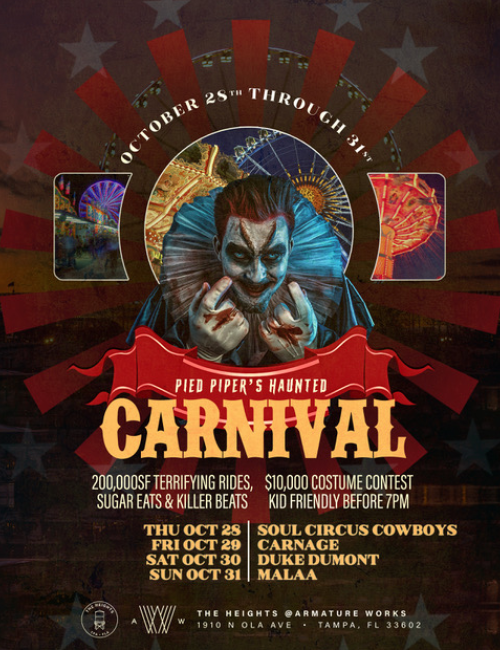 Haunted Carnival w/ Soul Circus Cowboys - Pied Piper Productions