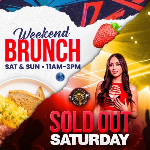 Saturday Brunch at HiFi - Flyer