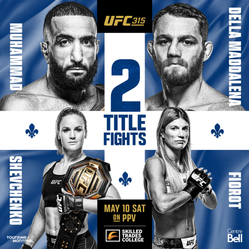 UFC 315: Fight Night - Flyer