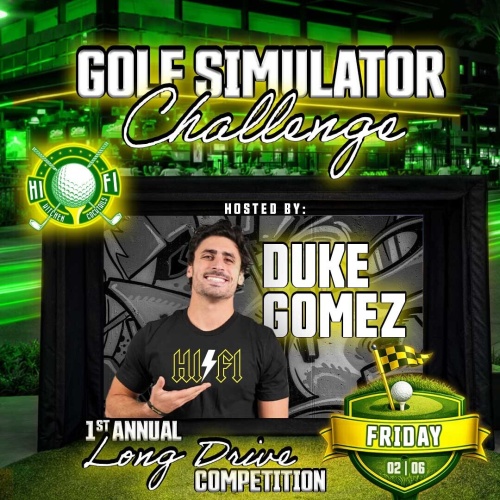 Golf Simulator Challenge - Flyer