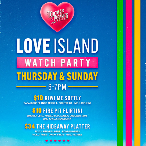Love Island Watch Party - Flyer
