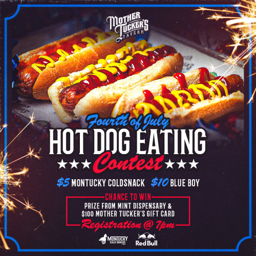 4th of July Hot Dog Eating Contest - Flyer