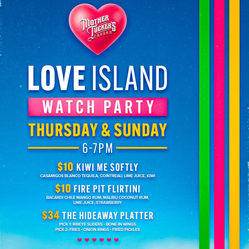 Love Island Watch Party - Flyer