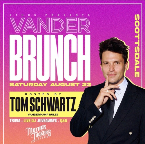 Vander Brunch Day Party with Tom Schwartz - Flyer