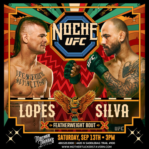 Lopes Vs. Silva UFC Fight - Flyer