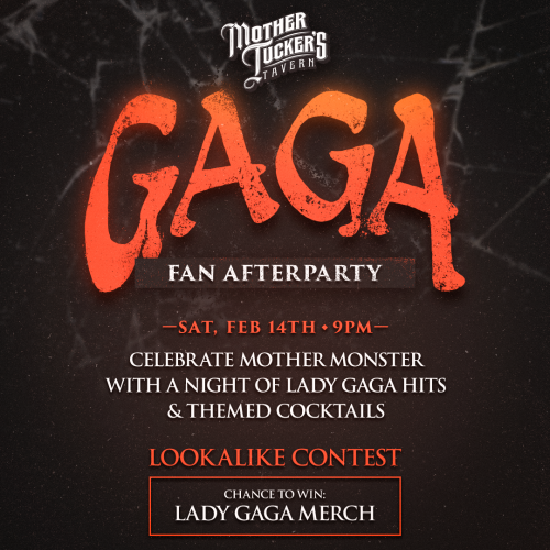 Gaga Fan Afterparty - Flyer