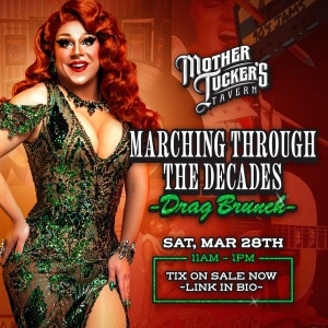 Flyer: Marching Through the Decades – Drag Brunch