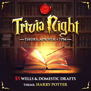 Flyer: Harry Potter Trivia Night!