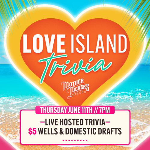 Love Island Trivia Night - Flyer
