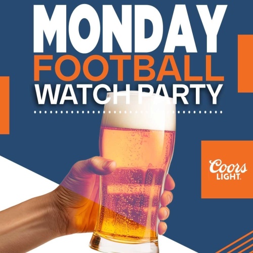 Monday Football Watch Party - Flyer