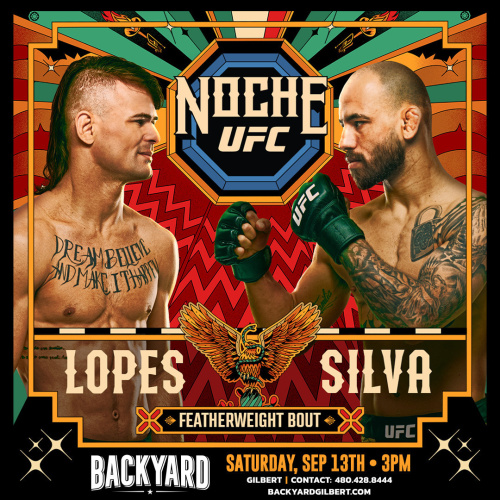 Lopes vs. Silva UFC Fight - Flyer