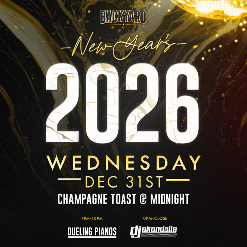 Backyard Gilbert's NYE Party - Flyer