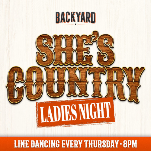 She's Country Line Dancing! - Flyer