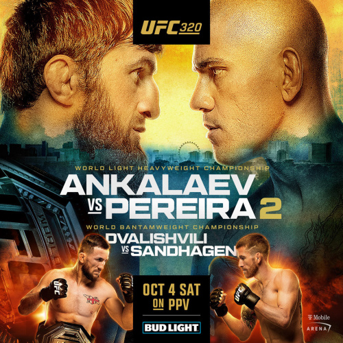 UFC 320 Ankalaev Vs. Pereira - Flyer
