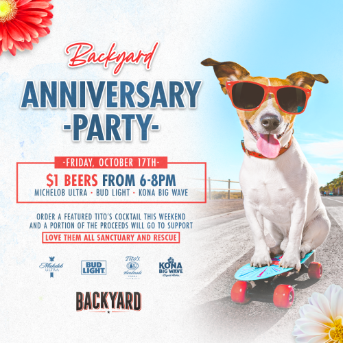 Celebrate Backyard Gilbert 1 Year! - Flyer