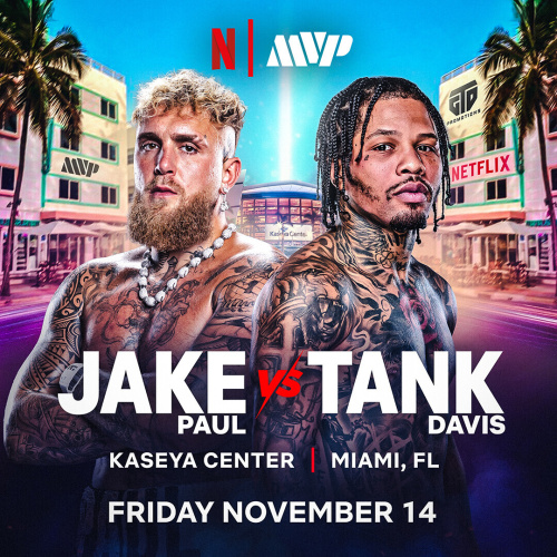 Jake Paul vs Tank Davis Fight - Flyer