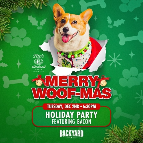Bark the Halls Holiday Party! - Flyer