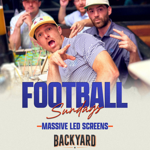 Backyard Gilbert Football Sundays - Flyer