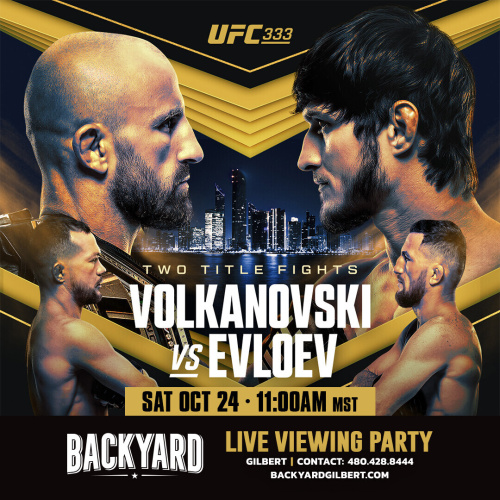 UFC 333 Live Viewing Party - Flyer