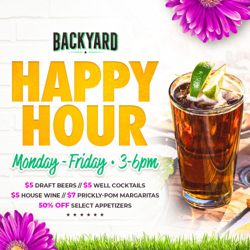 Happy Hour Backyard AZ - Flyer